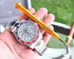 ROLEX Oyster Bracelet Replacement GMT-Master II  3186/3285 Movement 904L Steel Meteorite Dial Watch